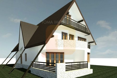 Vilă la ”roșu”, teren 800 mp, zona Gloduri, comuna Alexandru cel Bun