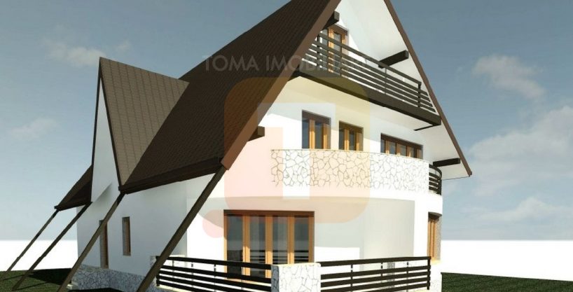 Vilă la ”roșu”, teren 800 mp, zona Gloduri, comuna Alexandru cel Bun