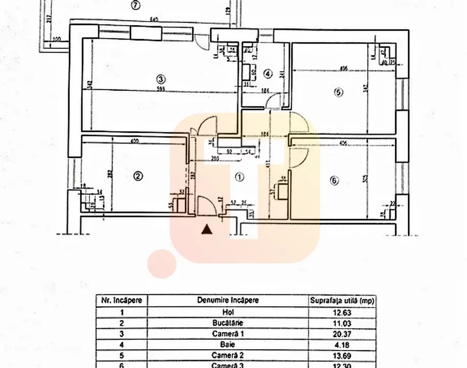 Apartament 3 camere, B-dul Traian – Piatra Neamț